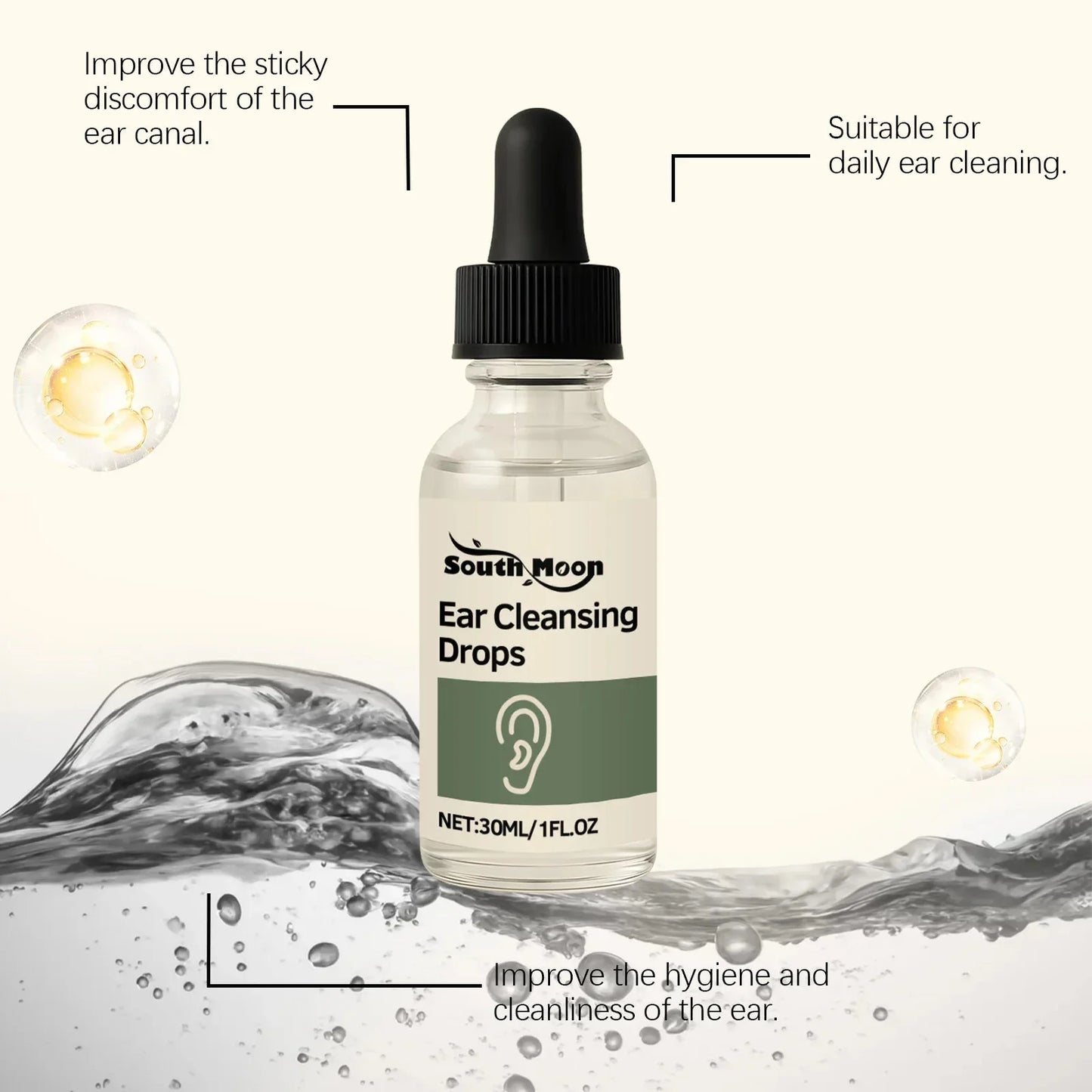 South Moon Ear Wax Clean Drops