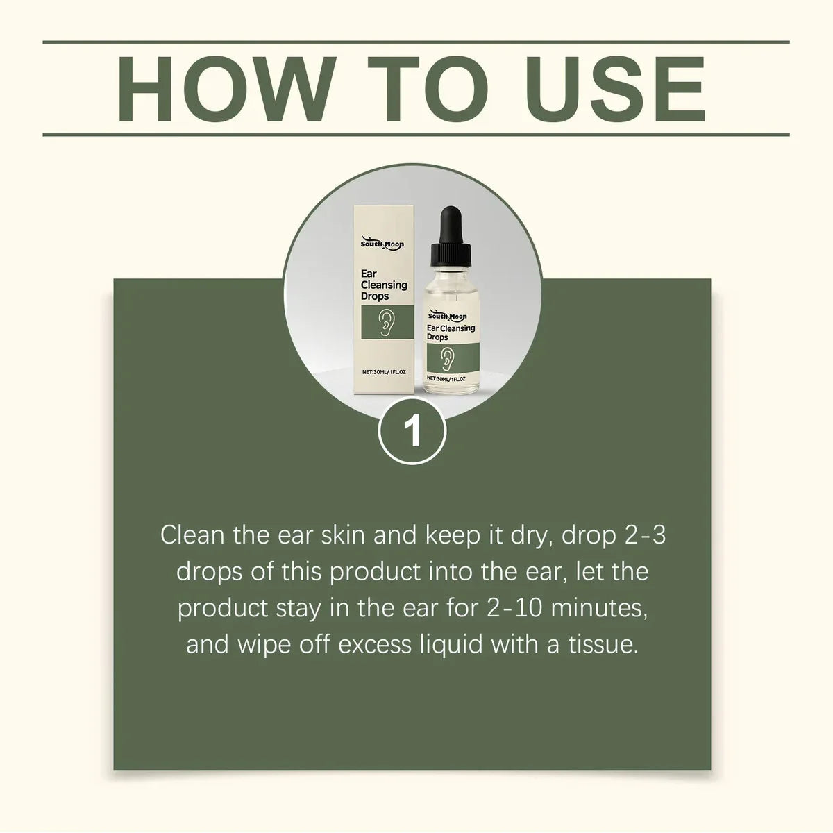 South Moon Ear Wax Clean Drops