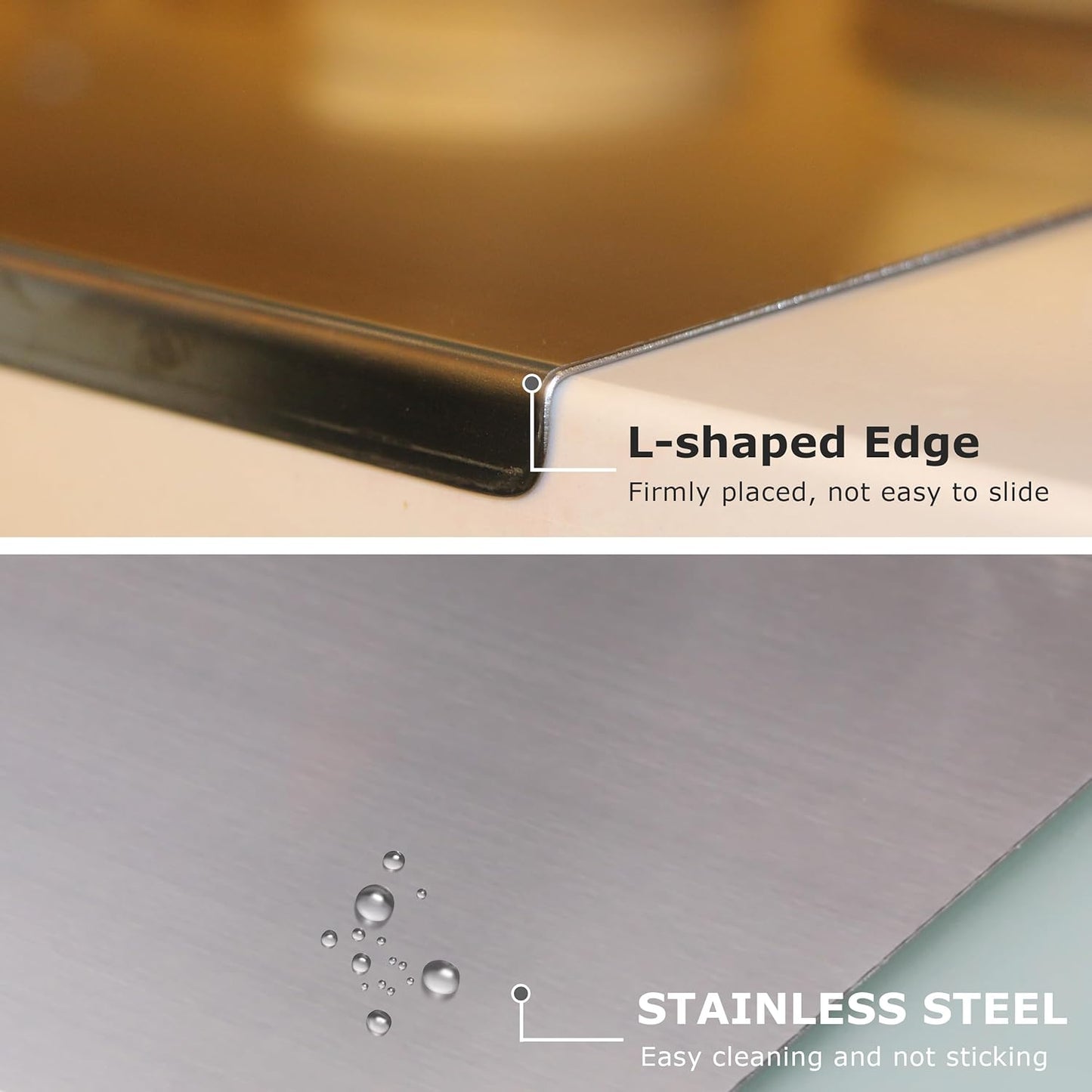 Stainless Steel Cutting & Kneading Board | 40x30cm