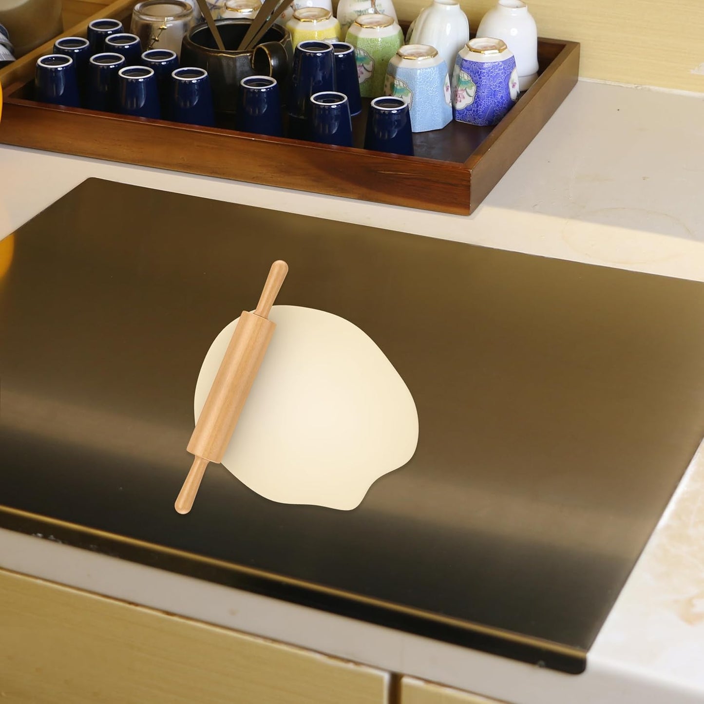 Stainless Steel Cutting & Kneading Board | 40x30cm